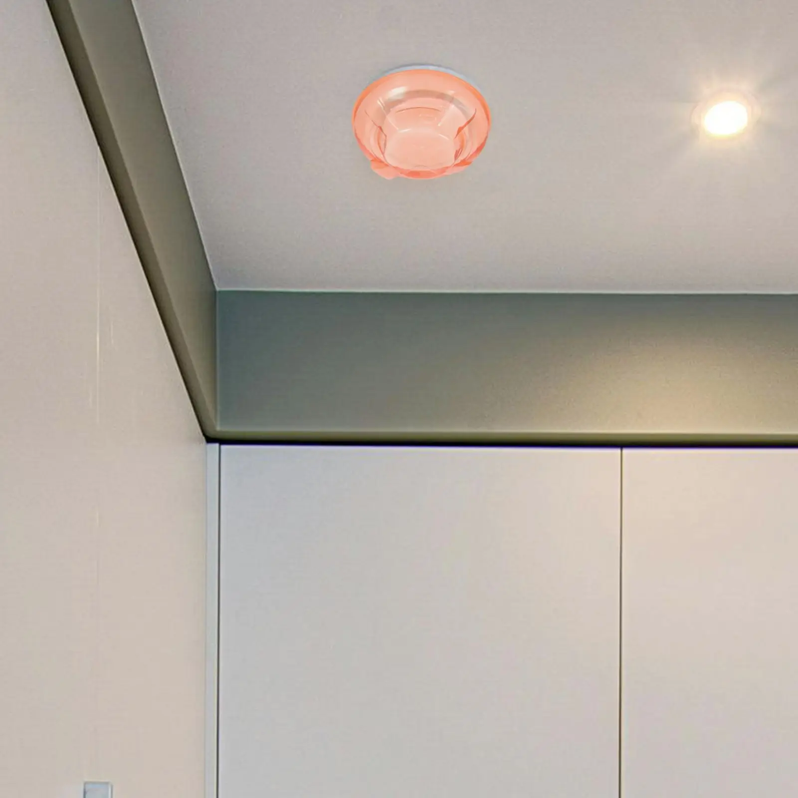 2pcs Smoke Protective Cover Durable Plastic Shield Commercial Smoke Paint Dust Cover For Alarm Machine Concealer