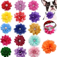 Bulk Flower-Collar Dog Accessories Dog Bow Tie Pet Dog Collar Accessories  Flower For Dog Collar Dog Flower Collar Accessory 1