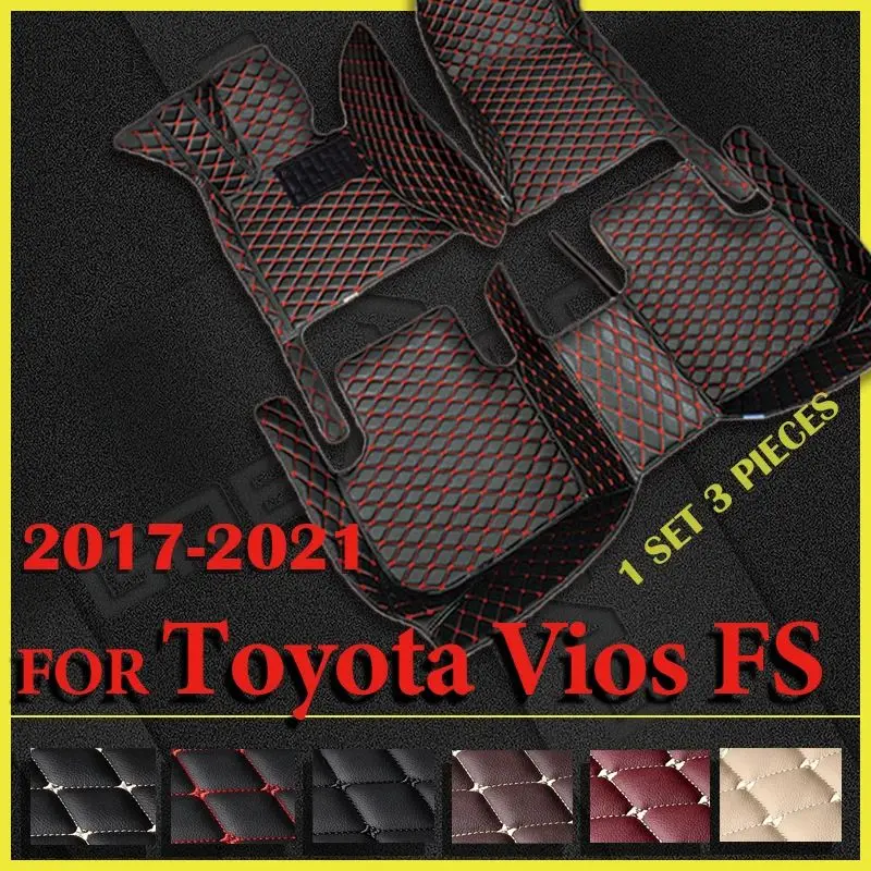 

Автомобильные коврики для Toyota Vios FS 2017, 2018, 2019, 2020, 2021, индивидуальные автомобильные подкладки для ног, задняя крышка, аксессуары для интерьера