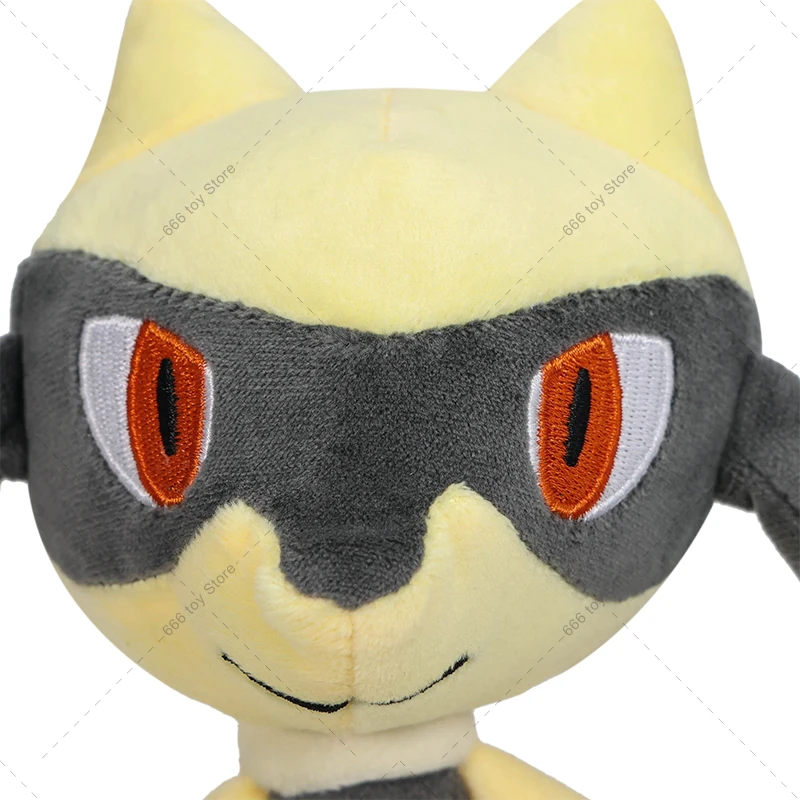 Yellow Shiny Riolu Plush Stuffed Doll Toy for Kids