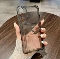 Shockproof Clear Card Slot Soft Phone Case Cover
