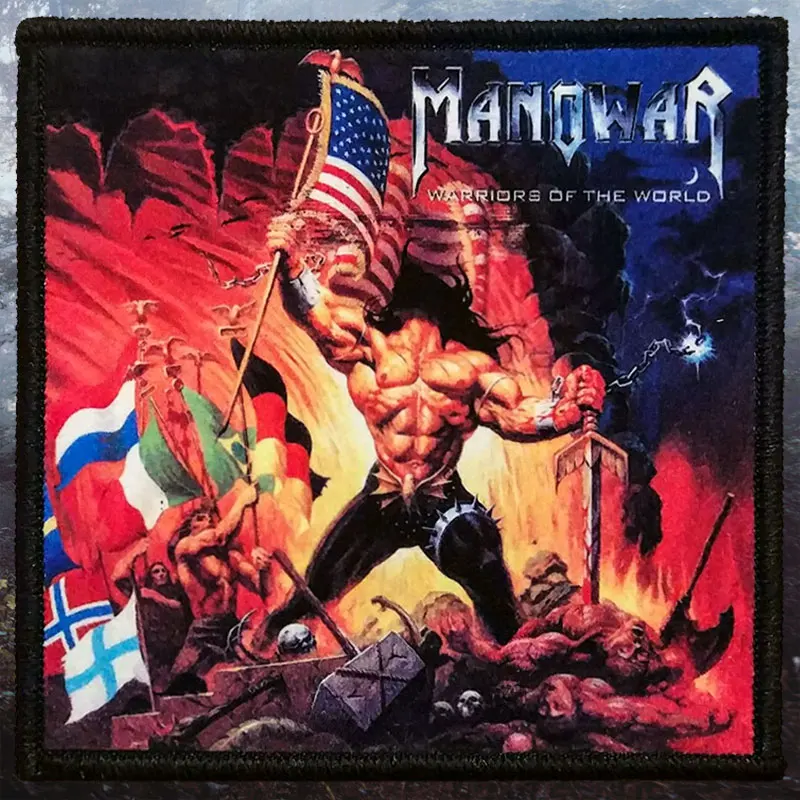 Manowar - Warriors of the World | Нашивка принтовая США Heavy Metal from USA Хеви Метал из Дом и сад