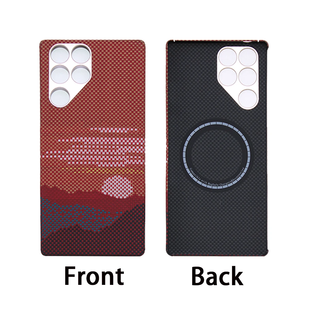 Ultra-Thin Kevlar Carbon Case - Aramid Fiber Anti-Drop Magsafe Phone Shell