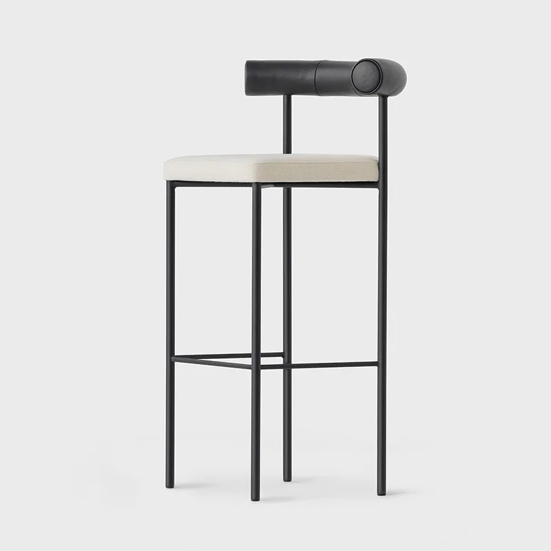 

Minimalist high chair home island bar chair designer bar