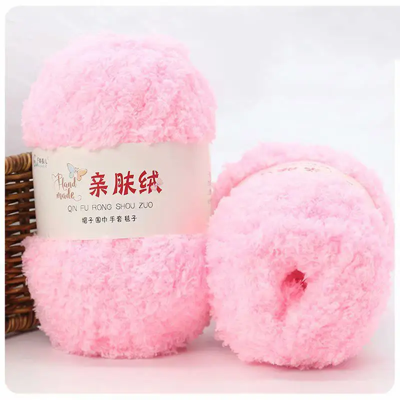 Luxurious Soft Chenille Yarn for DIY Knitting and Crochet Projects