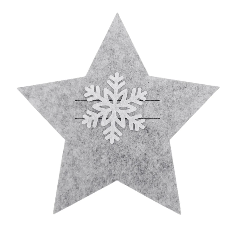 

4Pcs Christmas Knife and Fork Holder Pocket Cutlery Bag Star Silverware Holder Cookware Organizers Decoration