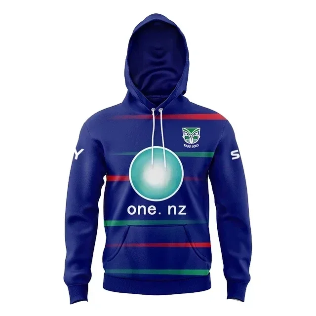 thumbnail image 1 of Sudadera con capucha para niños de New Zealand Warriors 2024 Camiseta de rugby de local/visitante/entrenamiento - Hombre Talla: S-XXL (Nombre y número impresos) Calidad superior, 1 of 5