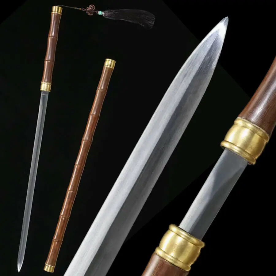 

Wonderful HandMade Tianzhu Sword Jian 1095High Carbon Steel Blade Knife Lucky Gift