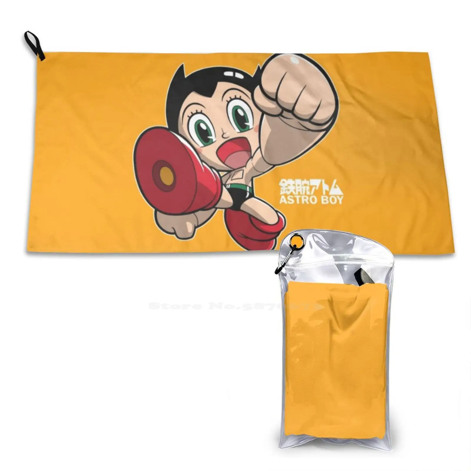 Mighty Atom! Asciugamani Sportivi Escursionismo All'Aperto Ciclismo Nuoto Mighty Atom Astro Boy Osamu Tezuka Robot Chibi Phil Postma Factory