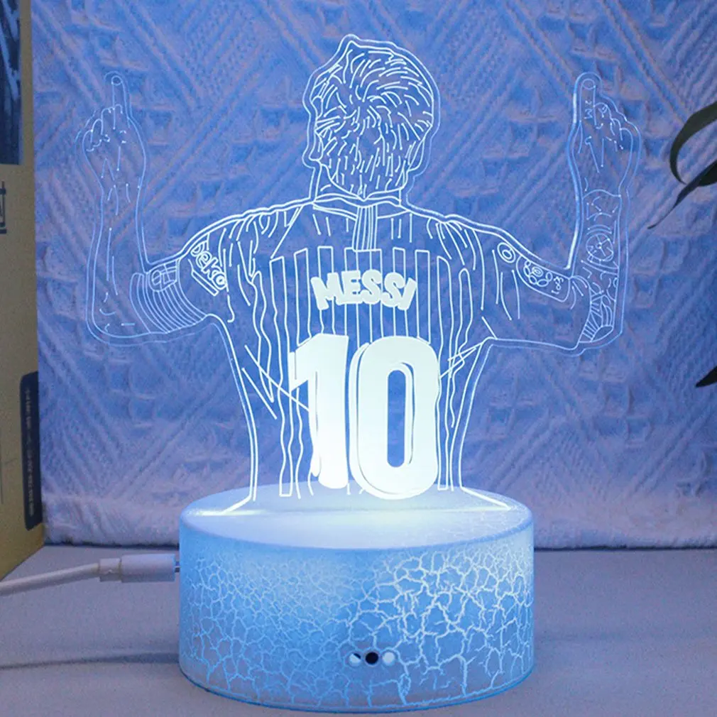 

2024 Newest Personalized Gift Messi 3D Lamp Customized Wedding Anniversary Valentine's Day Gift Night Light Gift Fast Delivery