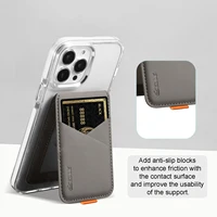Porte-cartes magnétique Magsafe en cuir de luxe pour iPhone 14 13 15 16 17 Pro Max 16Plus, anti-RFID, pour cartes bancaires et d'identité 3