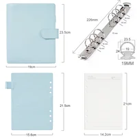 Moterm Regular A5 Size Rings Planner with 19MM Rings Binder Genuine Pebbled Grain Leather Notebook Agenda Organizer Sketchbook 2