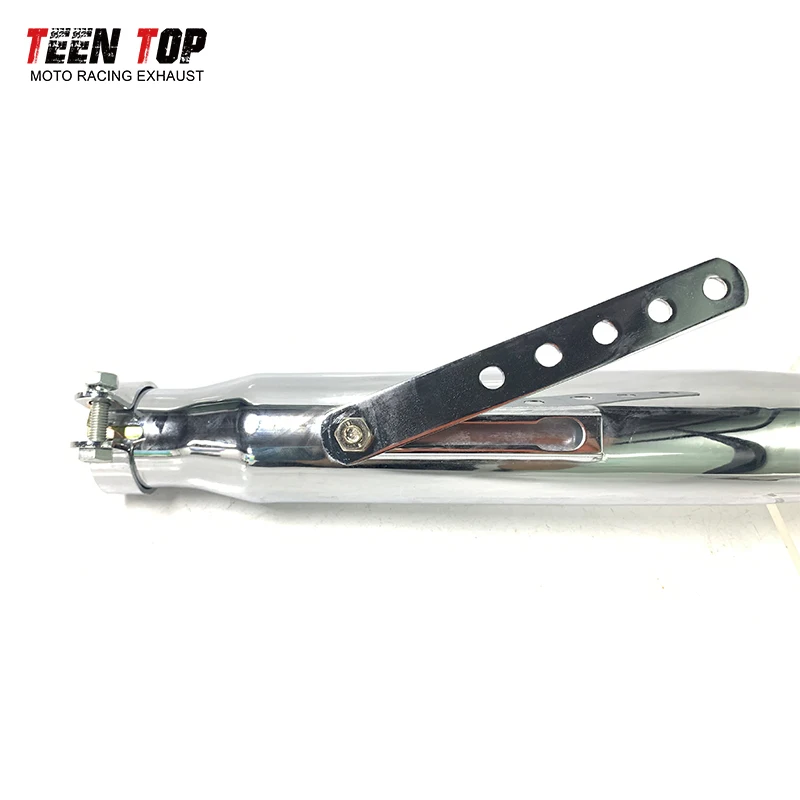 38 40 43 45mm Retro Cafe Racer Motorcycle Exhaust Retro Muffler For Harley Davidson Motobike Silencieux Exhaust CBR150 Z250 Tube - Image 4