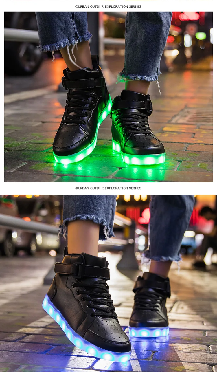 Luminous LED Light For Adults Men Women Children Boys And Girls Luminescent Sports Shoes Sizes 25-47_voghion.com