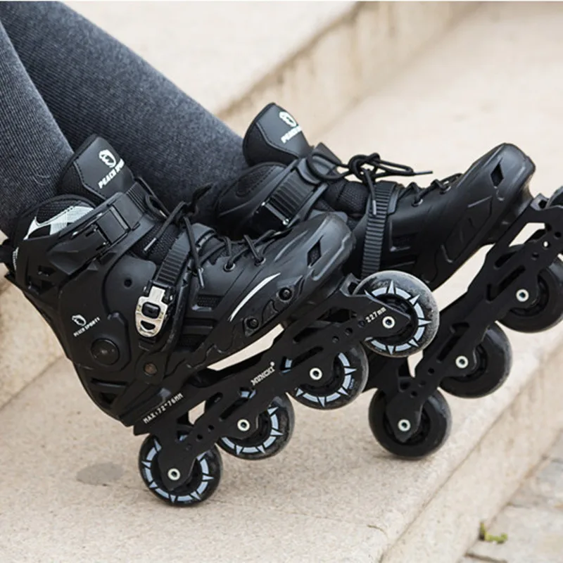 4WheelsQuadKickRollerSkatesShoesforAdultKidsWomensSkates