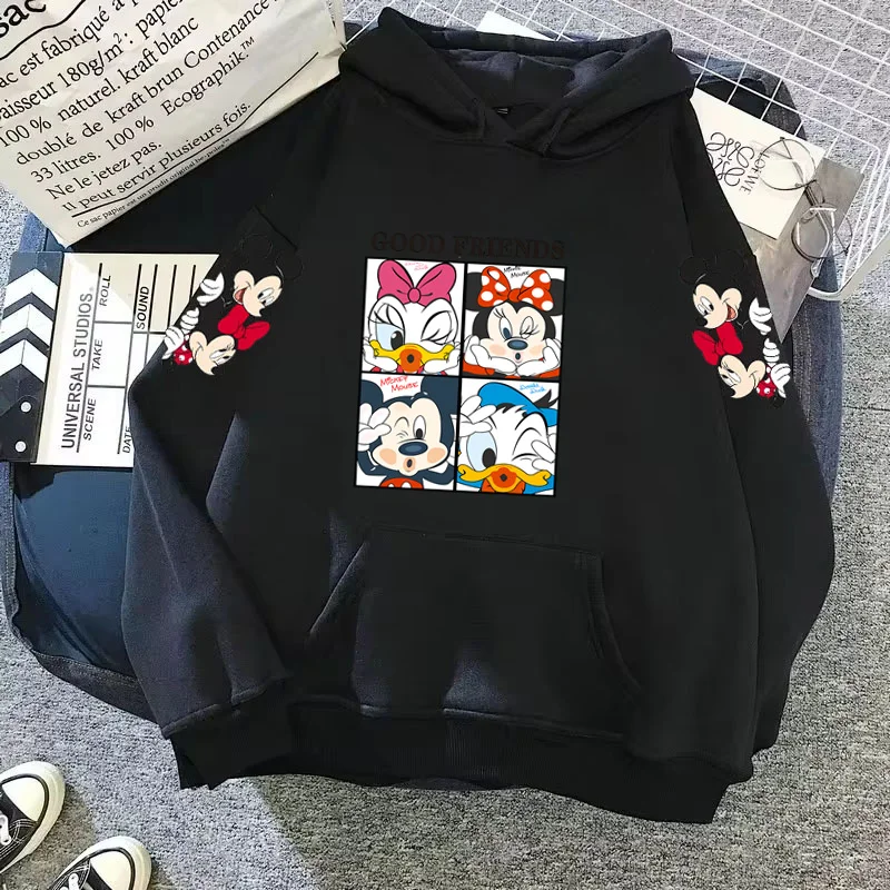 thumbnail image 1 of Sudadera con capucha de Mickey Minnie Mouse para mujer, abrigo de otoño/invierno, sudadera con capucha de Disney, ropa de mujer, sudaderas de manga larga, 1 of 5