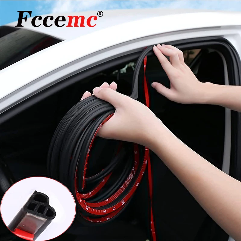 Car Door Seal Double Layer Sealing Rubber Strip LType Rubber Noise