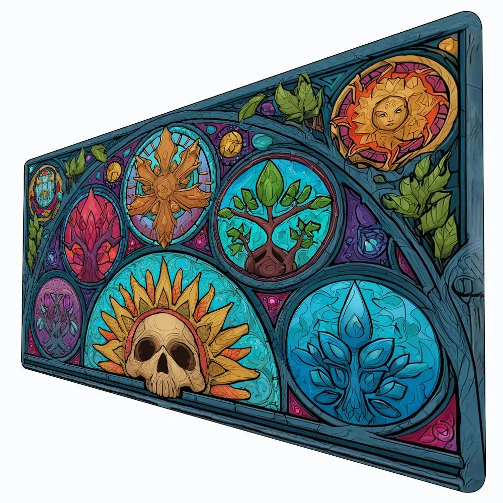 Mysterious natural element Magic Card Gaming Mats with zone mtg playmat ...