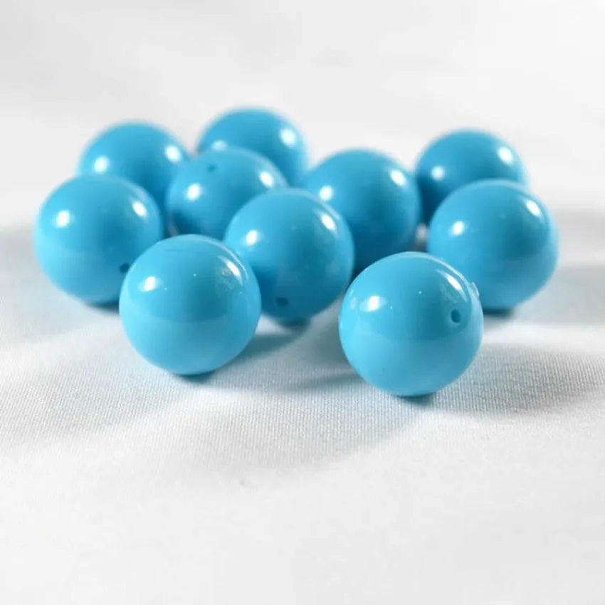 Vibrant Acrylic Round Perforated Loose Spacer Beads for DIY Crafting and Fashion Accessories