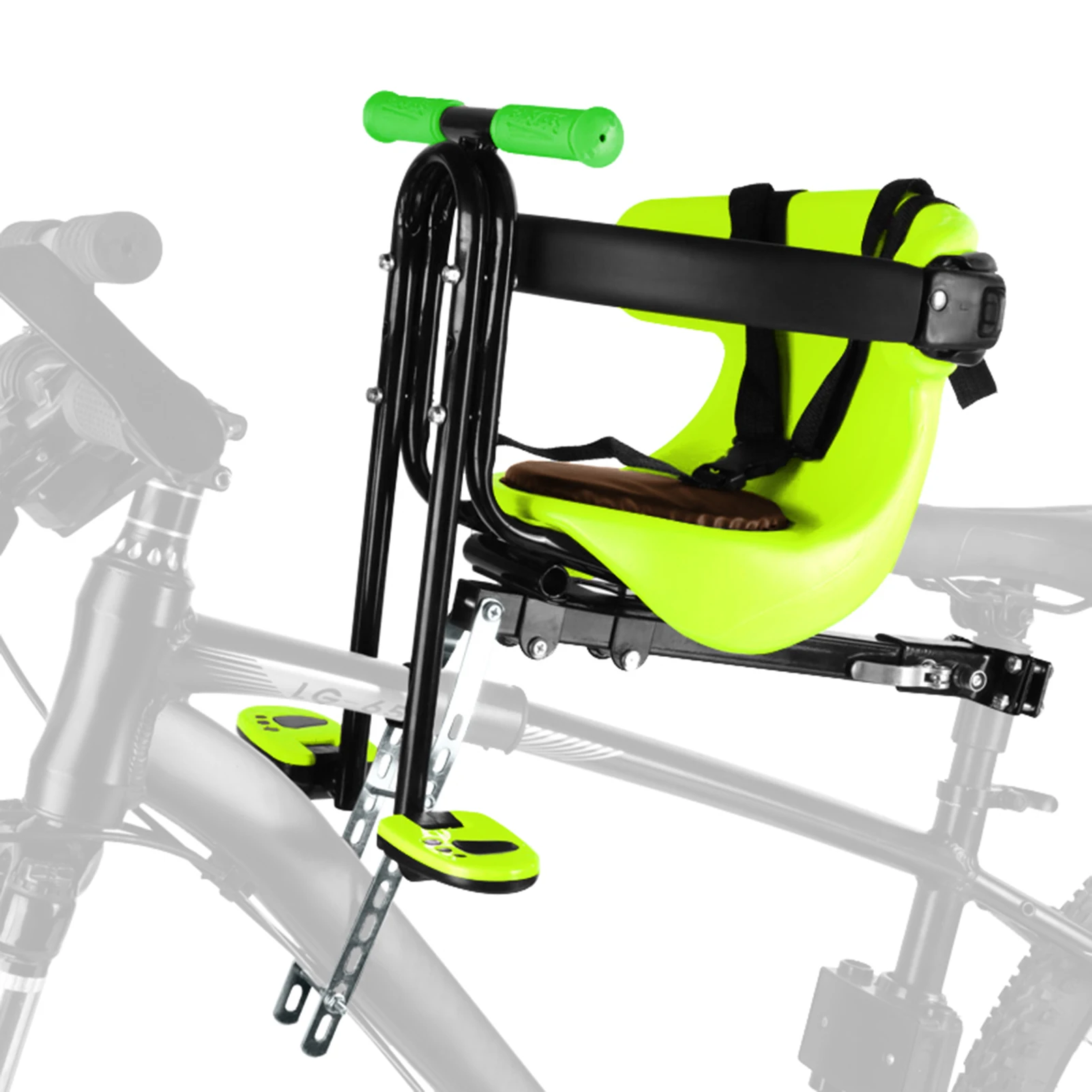 LIXADAKidsBikeSafetySeatChildrenCushionedCycleSeatFrontMountedChildBicycleSeatfor