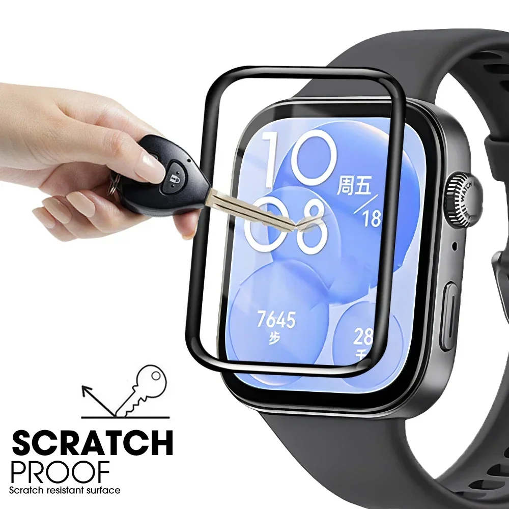 Premium 3D Curved Screen Protector with Full HD Coverage for Huawei Watch Fit Series
