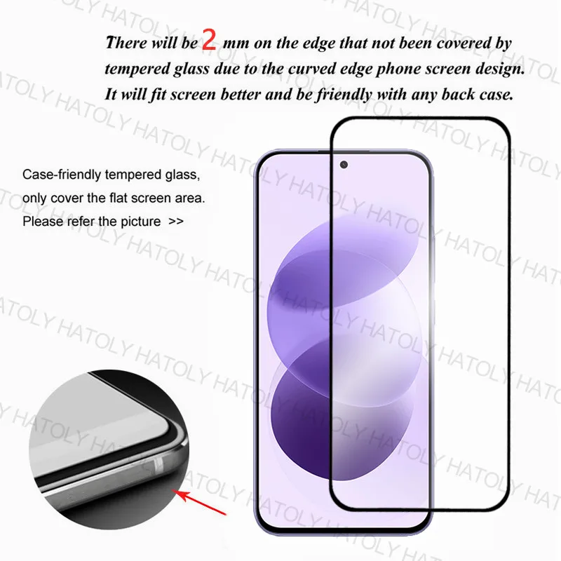 Premium Tempered Glass Screen Protector - Full Glue Cover, Pack of 1/2/3 Pieces