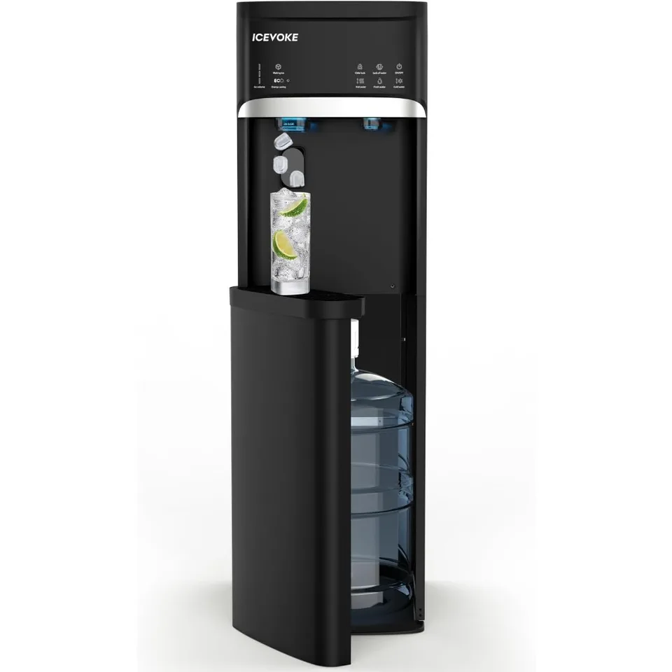 Self Cleaning Water Dispenser with Ice Maker and Cooler