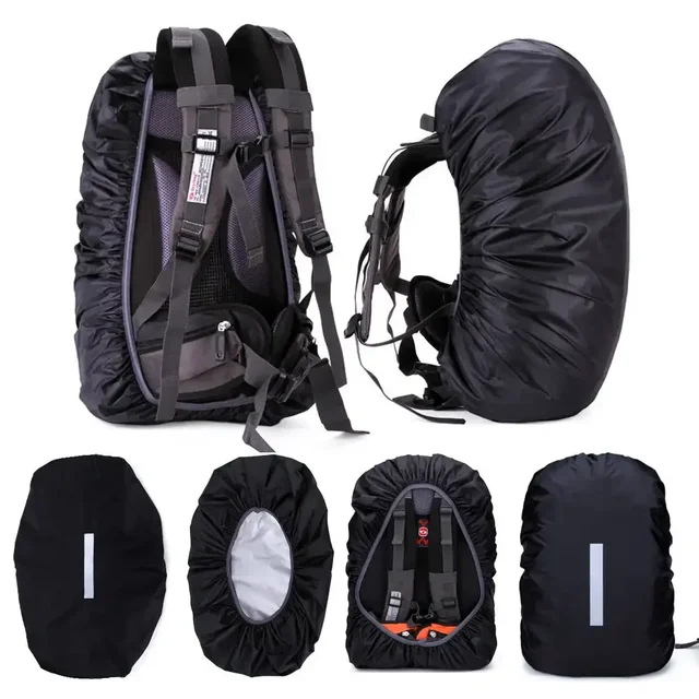 30-40L Reflective Waterproof Backpack Rain Cover Outdoor Sport Night Cycling Safety Light Raincover Case Bag Camping Hiking 5
