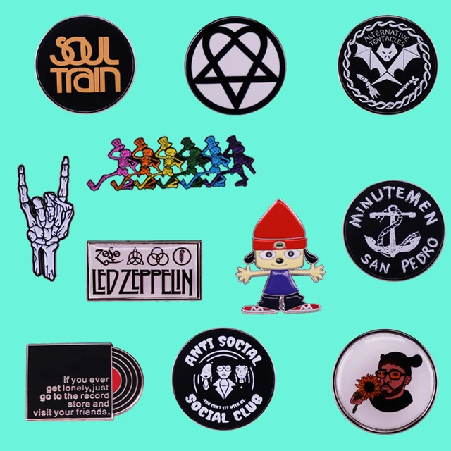 Rock Band Enamel Pins Music Theme Punk Metal Brooch Badge Fashion Jewellery  Backpack Accessory Gifts - AliExpress