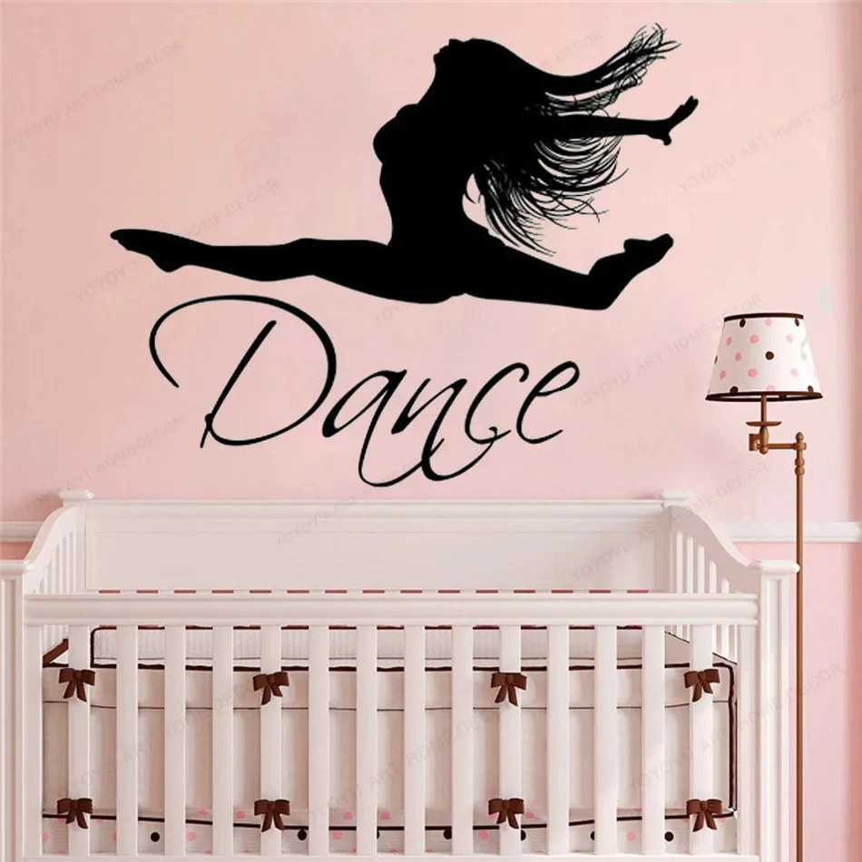 

1 pc Ballerina Wall Decal Dance Wall Stickers Modern Fashion Wall Sticker Ballet Dancing for room Stickers Waterproof Wallpaper