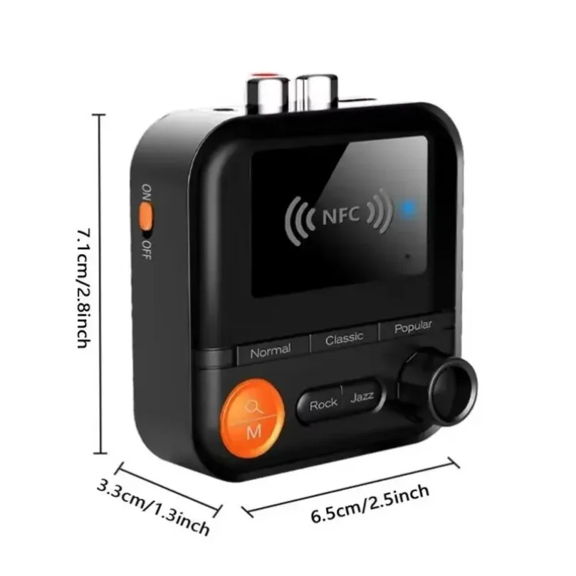 VIKEFON 새로운 2 in 1 블루투스 5.2 무선 어댑터 오디오 리시버 5가지 EQ 모드 3.5mm AUX RCA 잭 스테레오 TV PC 차량용 키트 스피커