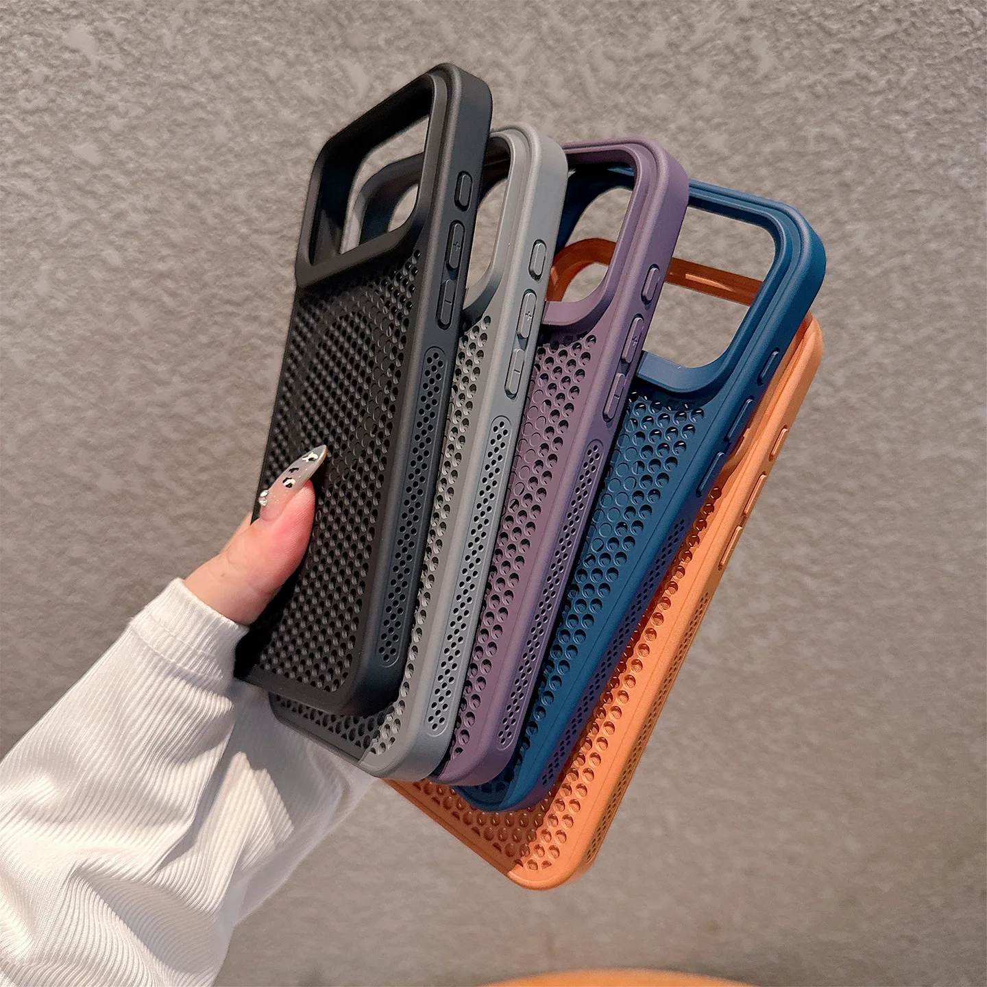 Magnetic Heat Dissipation Honeycomb Cooling Shockproof Case