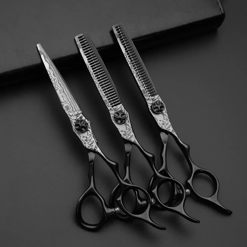 

New 6.0'' Professional Hairdressing Scissors for Barber Cutting Scissors Thinning Shears Hair Scissors Traceless Teeth Scissors