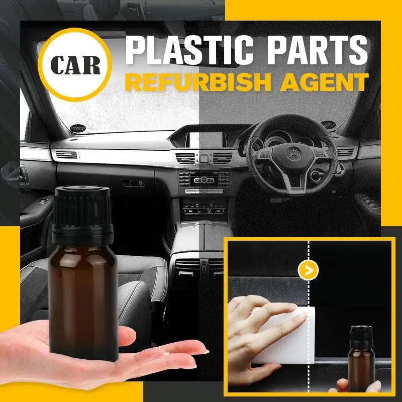 

Plastic Parts Refurbish Agent 10ml Coating Paste Maintenance Car Cleaner Plastic Parts Retreading Agent Automotive Interior Part