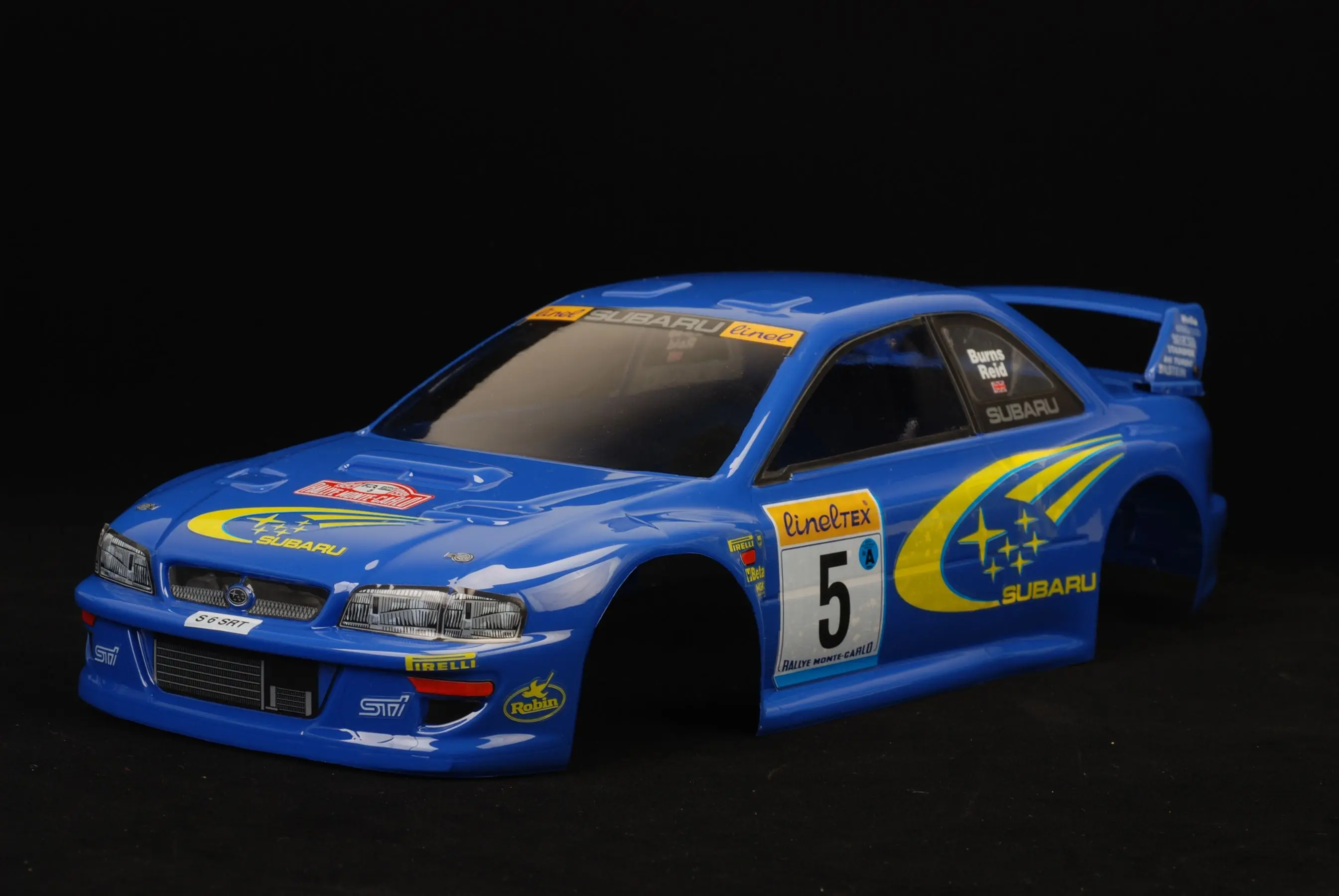 SANTAIZI 1/10 Scale Subaru Impreza WRX RC Car Body Shell - 200mm Width, Pre-Painted Blue