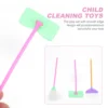 9 PCS Simulation Sanitary Ware Toys Child Cleaning Mini Vacuum Cleaner House Equipment Playthings Mops Puzzle Imitation 6