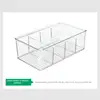 Refrigerator Organizer Bin Clear Plastic Food Storage Organizer Fridge Storage Box With Divider Freezer Pantry kitchen Organizer 5