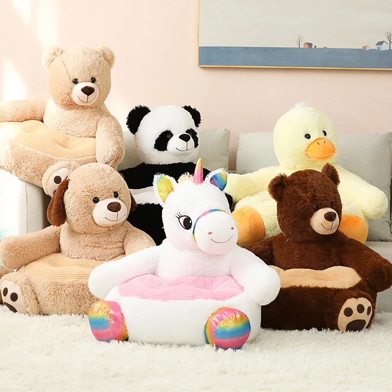 

Cartoon Children Lazy Sofa Teddy Bear Cute Child Chair Panda Cushion Chair Cushion Car Seat Cushion Pillows Decor Home