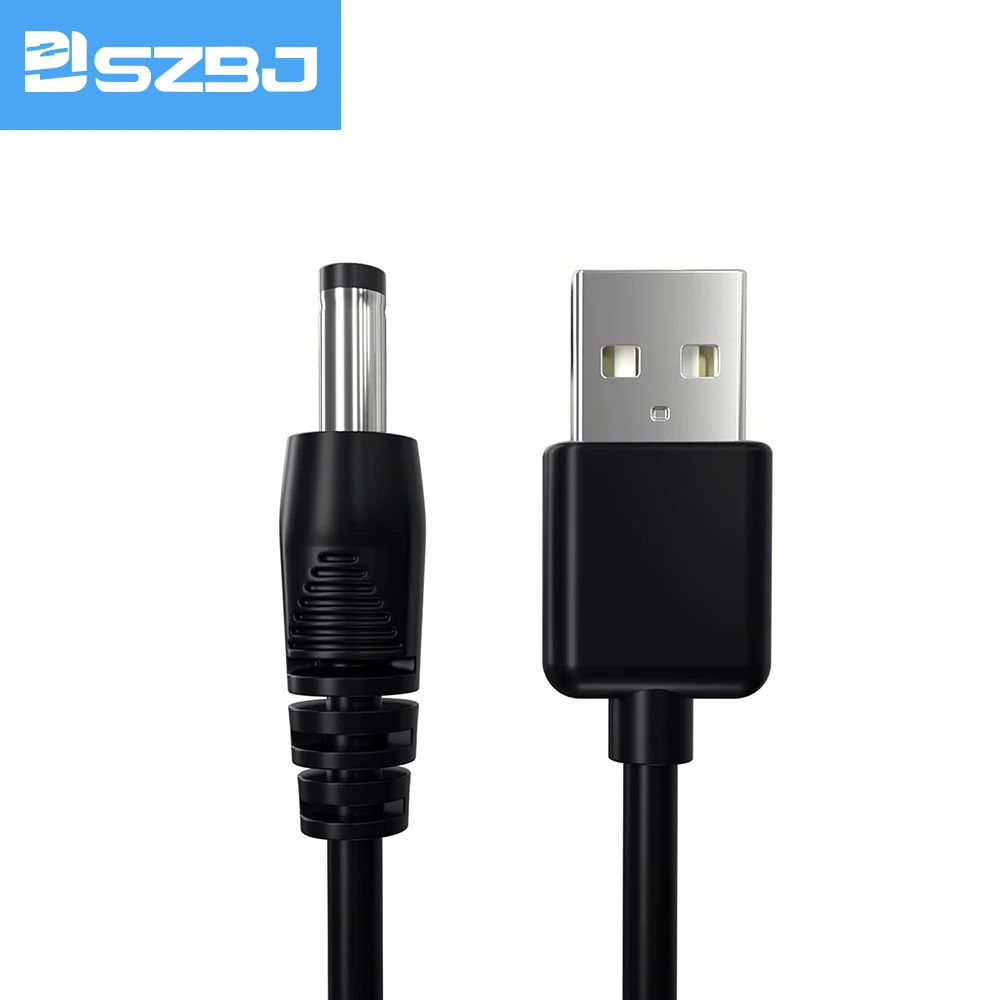 SZBJ Type A Male to DC 5.5x2.1mm 5V DC Power Socket Charging Adapter Connector Cable USB Power Cable