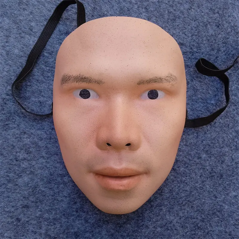 plastic mask realistic human face