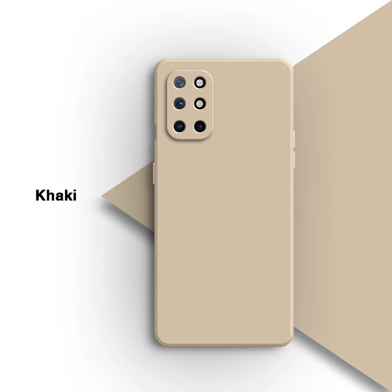 Elegant Soft Silicone Square Bumper Phone Case - Solid Color Protective Cover