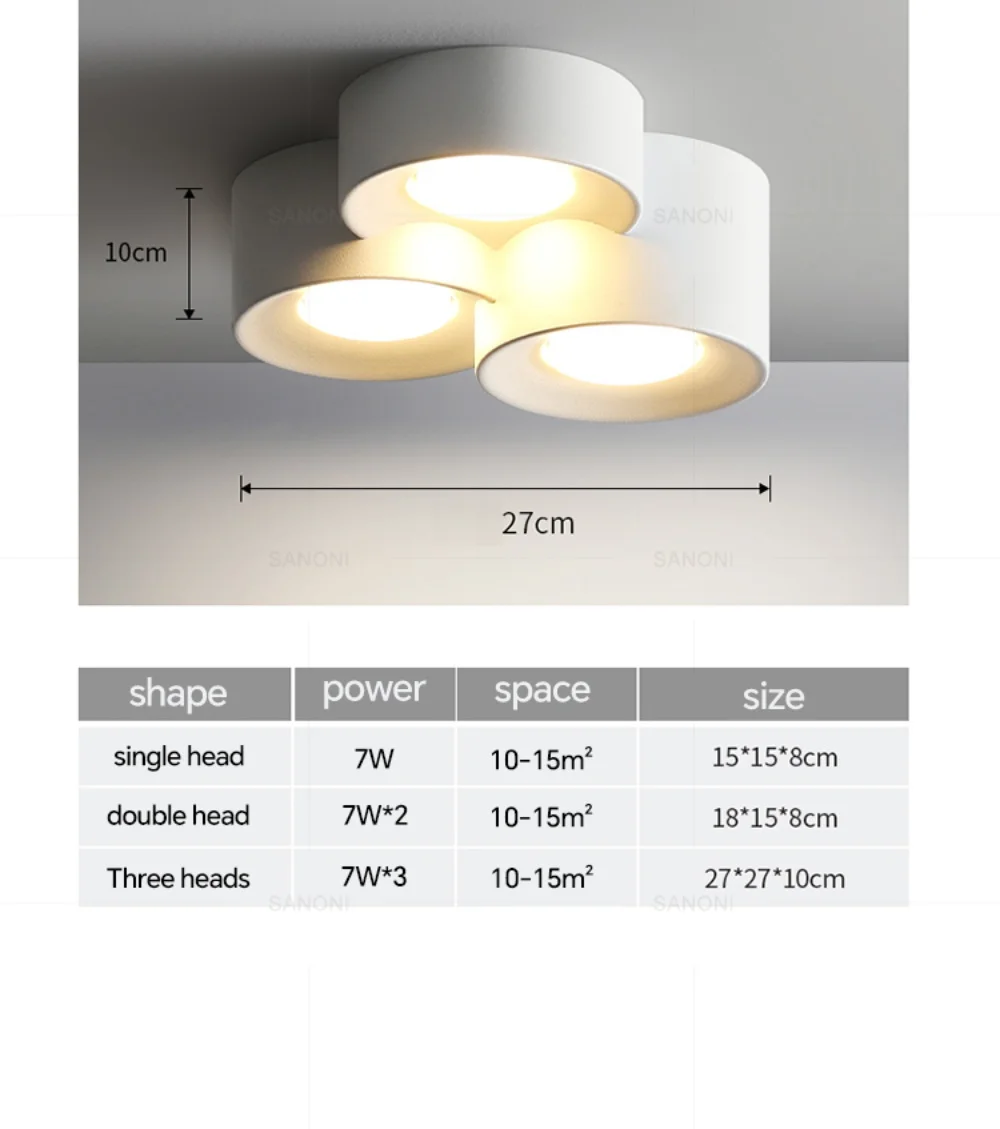 Modern LED Ceiling Light Cylinder Ceiling Spotlight S914093962afb4ecf94cf25ffe485bc0fe