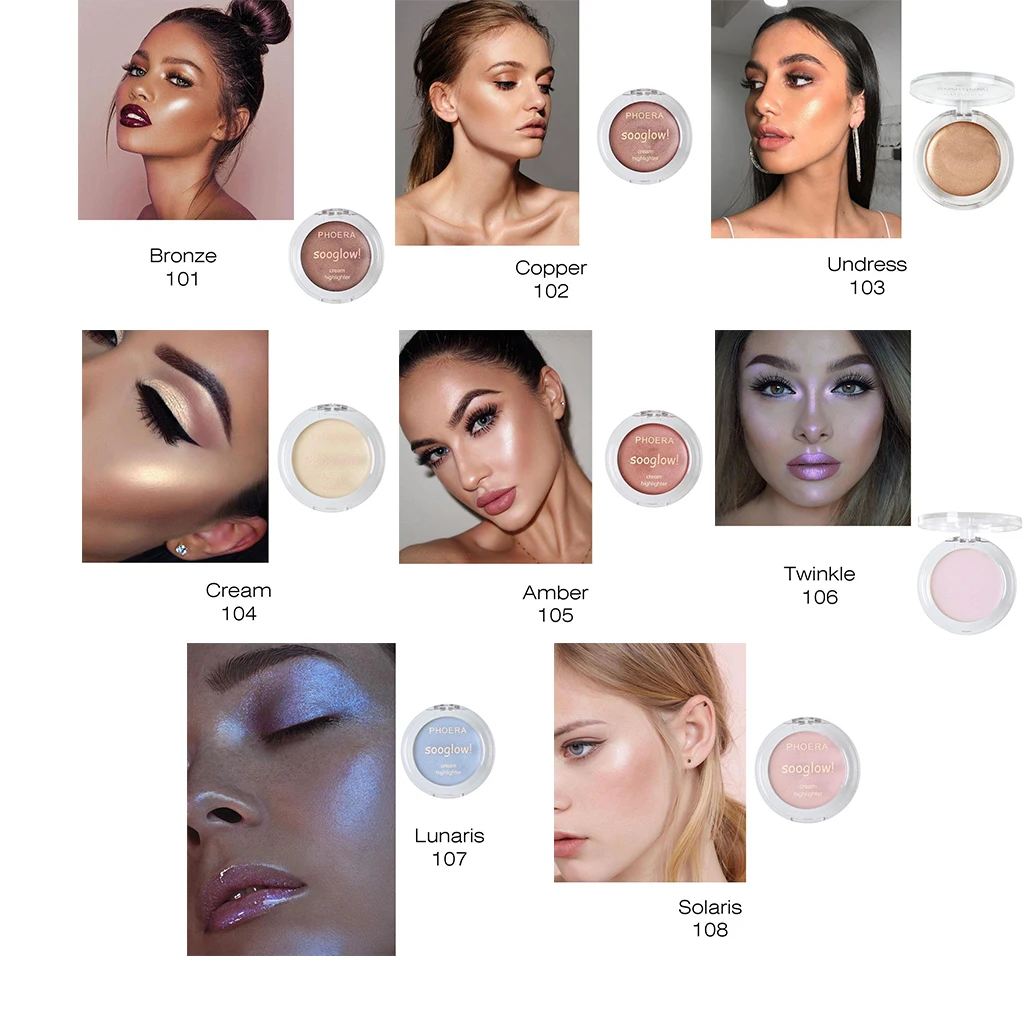 Illumination Face Highlighter Cream Shimmer Contouring Makeup Highlight 8 Colors Brighten Face Glow Bronze TSLM2 1PC face highlighter makeup palette contour palette facial contour stick