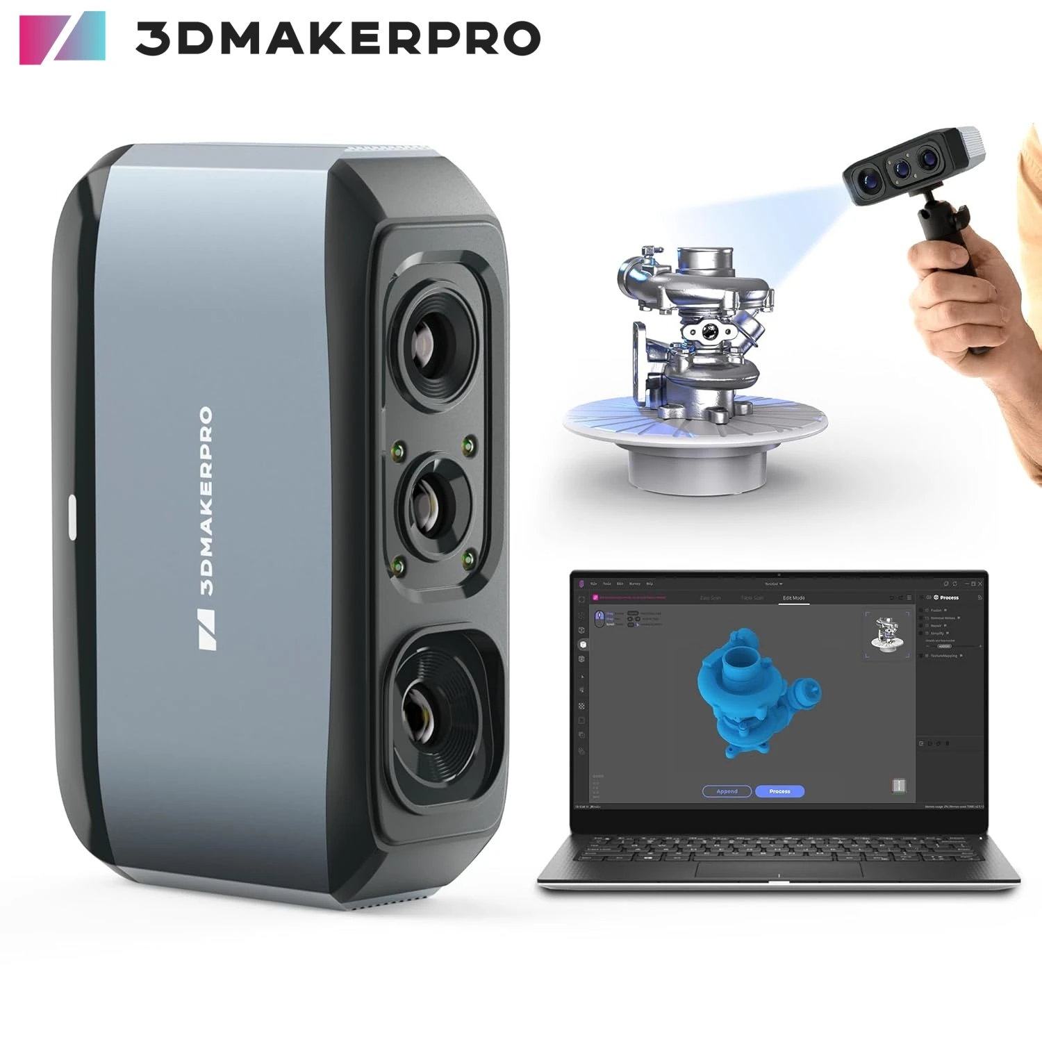 3DMakerpro Seal 3Dスキャナー c335 3DMakerpro Seal（シール）3Dスキャナー 【*同梱不可商品