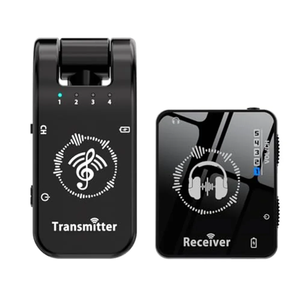 2.4GHz Wireless Earphone Monitor Transmission Set Transmitter Stage Audio Headphone Receiver Professional Sound Quality