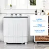 Portable Washer Machine  Capacity Mini Washing Machine 2 in 1 Compact Washer and Dryer Combo Twin Tub Laundry 2