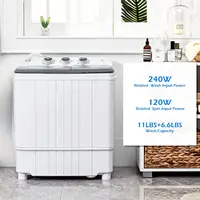 Portable Washer Machine  Capacity Mini Washing Machine 2 in 1 Compact Washer and Dryer Combo Twin Tub Laundry 2