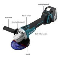 Makita DGA404 meuleuse d'angle électrique sans brosse Machine de découpe Rechargeable 18V Machine de polissage haute puissance pour batterie Makita 5