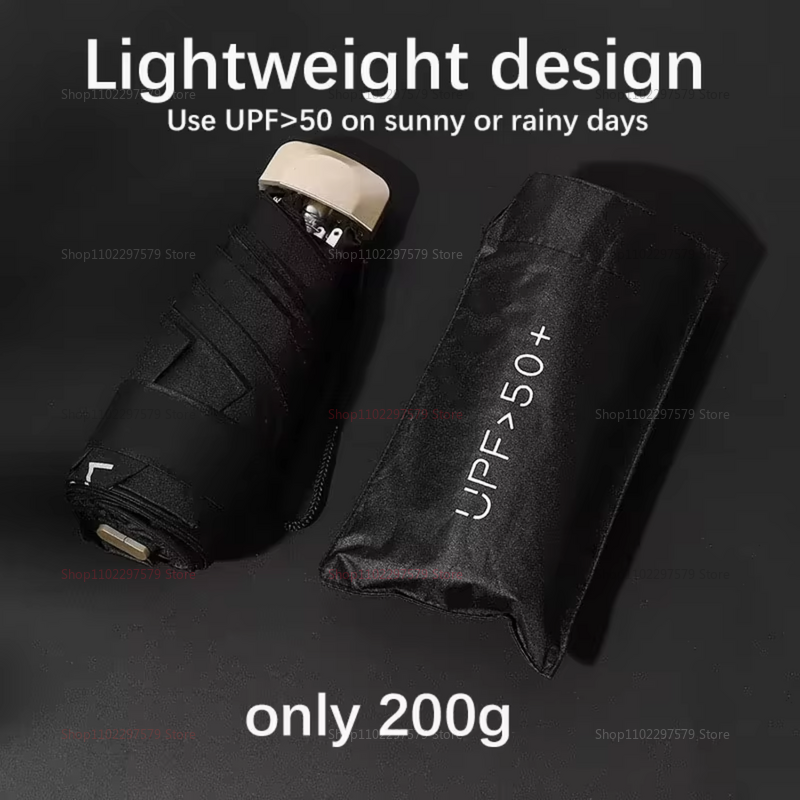 Mini Capsule Pocket Parasol Sun Umbrella Small Pocket Rainproof Travel Umbrella Vinyl Folding Umbrella Anti-UV Sun Shade