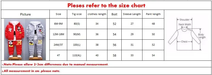 Boys Clothing Set Spring and Autumn Cute Mickey Cotton Hooded Coat + T-shirt + Pants 3PCS Set Casual Kids Sportswear